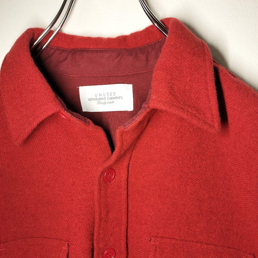 UNUSED アンユーズド ウールシャツ ジャケット メンズ トップス アウター