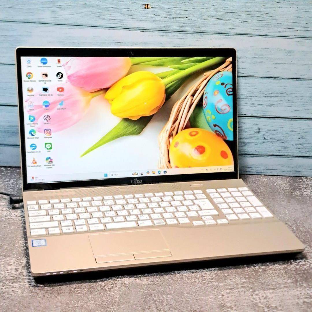 G74 第7世代i3/SSD 富士通ノートパソコン Windows11 FHD