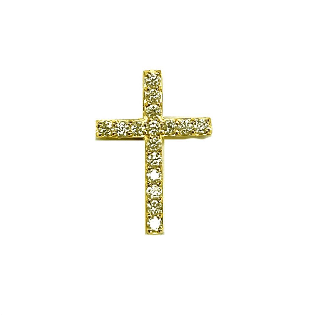 K18クロスダイヤモンドペンダント