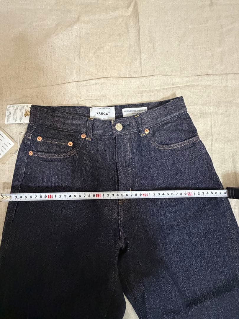 未使用　YAECA インディゴ　コットン100 ストレートジーンズ　日本製　28