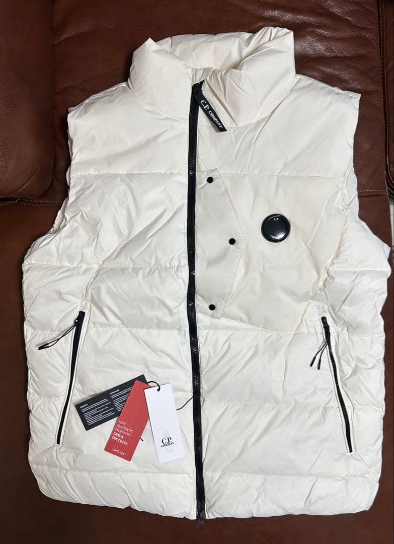 て*ん様 C.P. Company white padded vest ホワイト