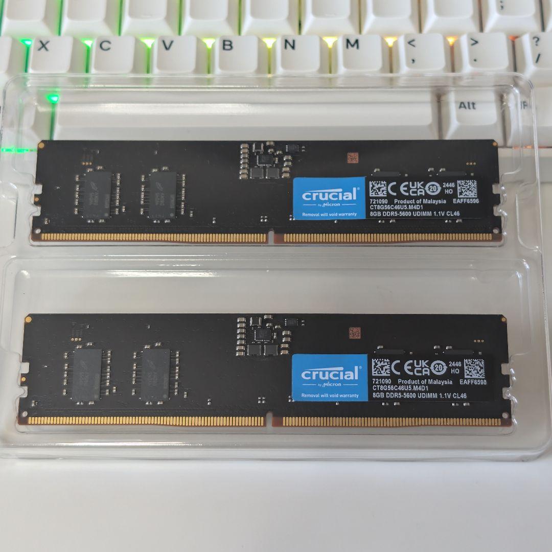 Crucial 16GB (8GB×2) DDR5-5600