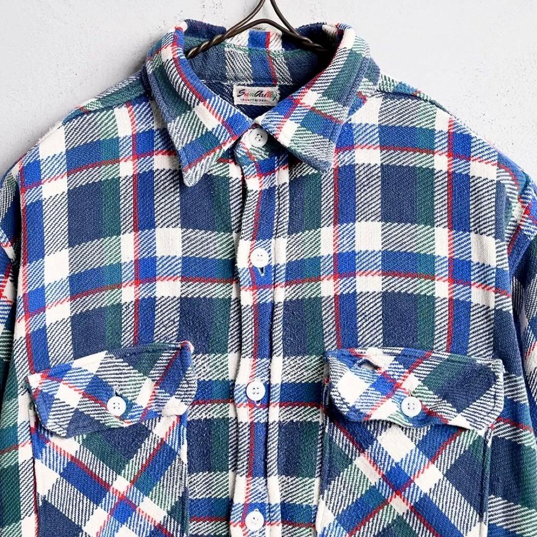 コ*マ様 【好配色】 40s SUN VALLEY SHIRT マチネル ネルシ