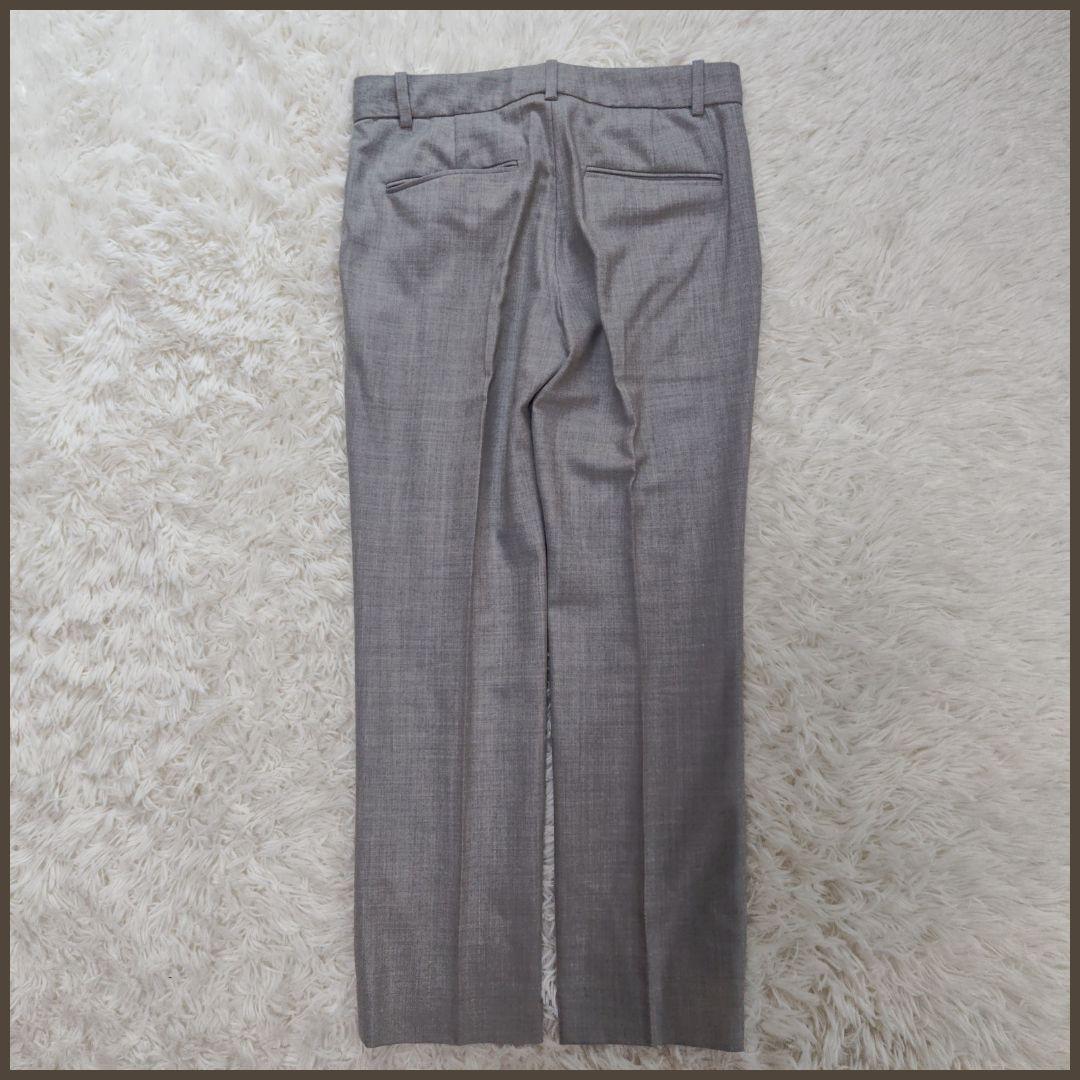 セオリー　パンツスーツ　セットアップ　ビジネス　フォーマル　グレー　1つボタン