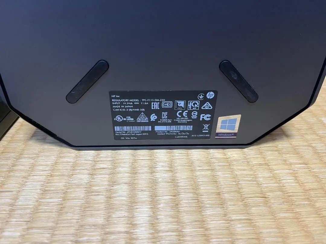 ミニPC HP Z2Mini G4 /Xeon E-2104G/24GB/SSD256GB