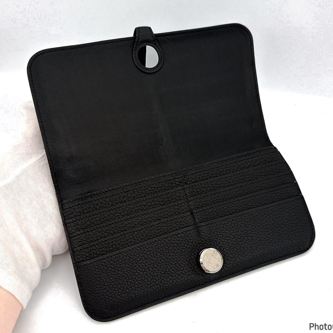 エルメス✨ドゴン　ロング✨ブラック✨二つ折り長財布　54