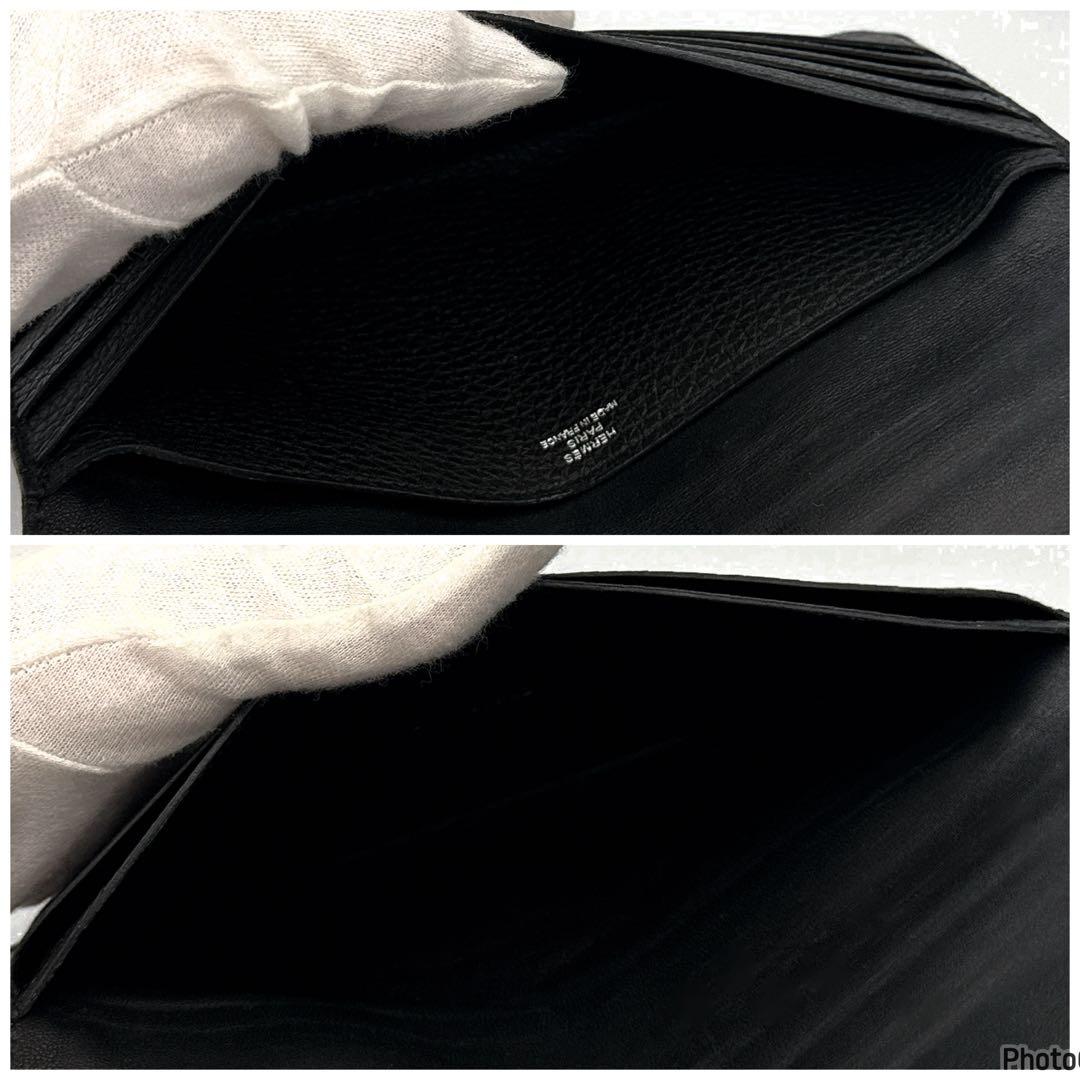 エルメス✨ドゴン　ロング✨ブラック✨二つ折り長財布　54
