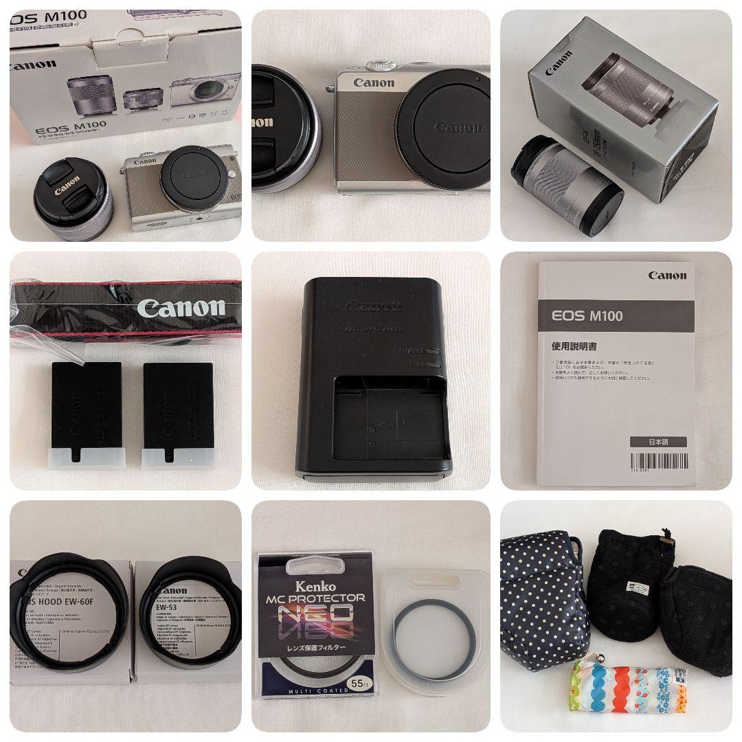Canon EOS M100 ミラーレスカメラ 付属品あり おまけ付き