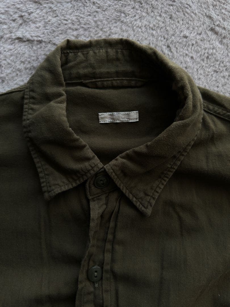 COMOLI ベタシャンCPOシャツolive 3