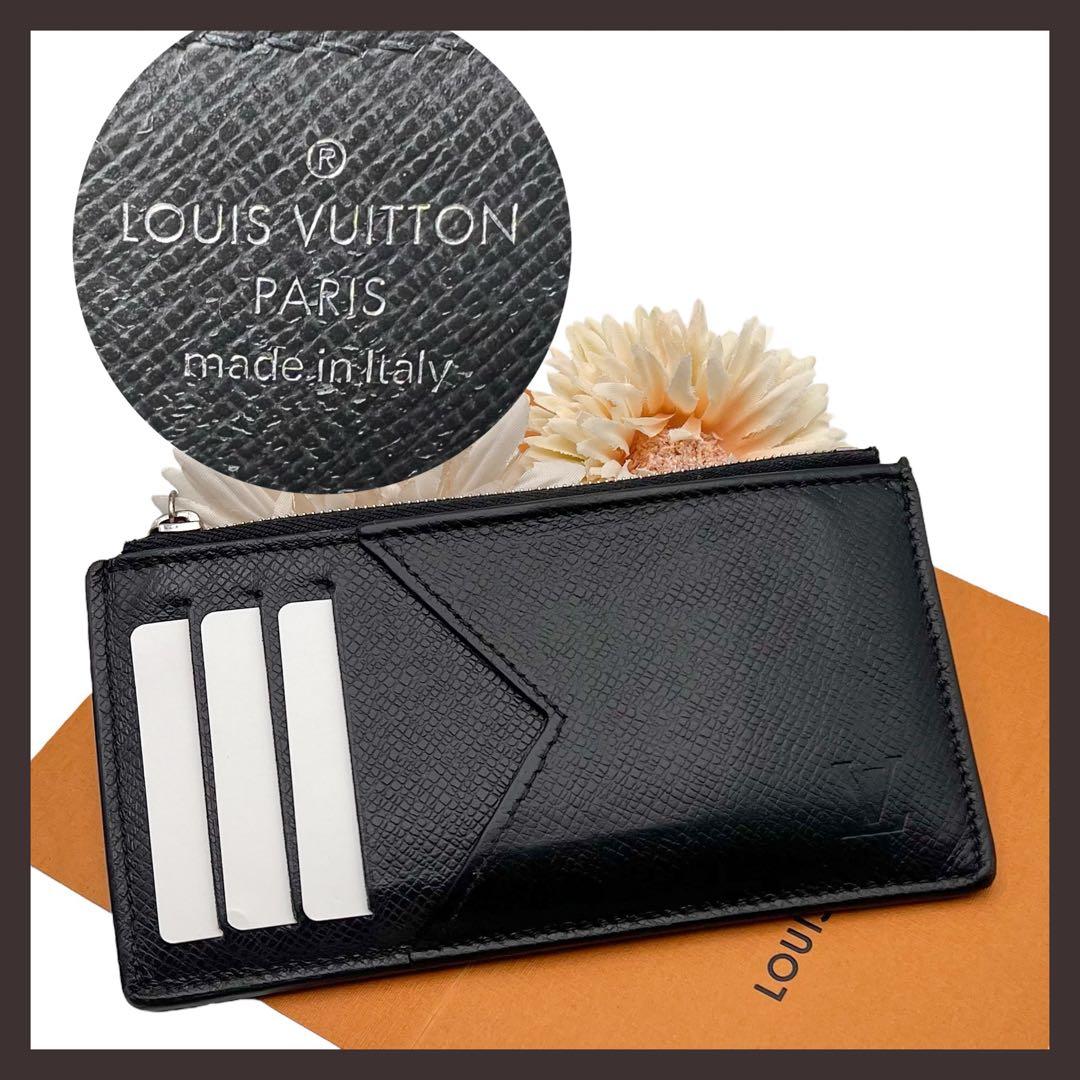 232ルイヴィトン タイガ フラグメントケース カードケース 小銭入れ 黒