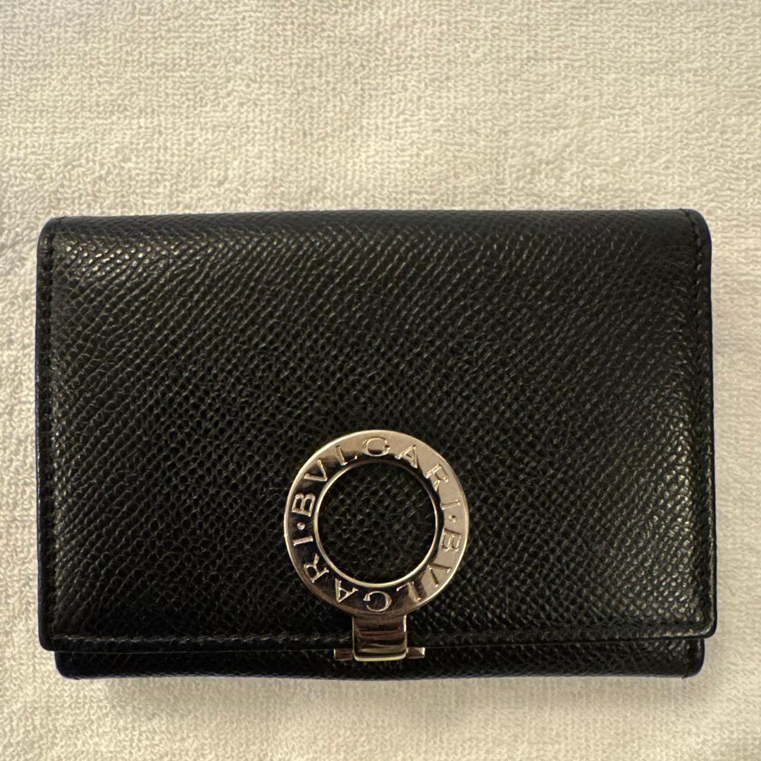 【美品】BVLGARI ブルガリ ロゴ クリップ 名刺入れ カードケース