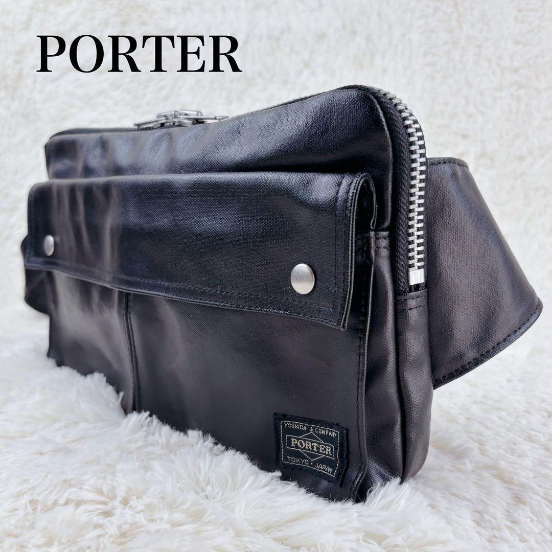 ★美品★ PORTER PVC ボディバッグ/ウエストバッグ FreeStyle