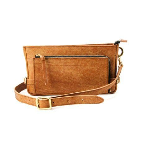 ＜中古美品＞ Ryu／2Wayレザーショルダーボディバッグ（グリーン）