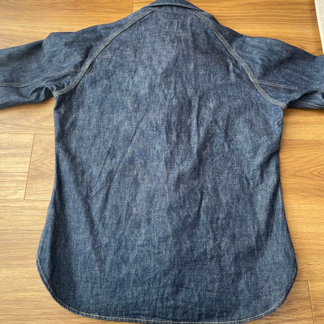 ま*も様 【DELUXEWARE】7640☆デニムシャツ☆インディゴブルー　la
