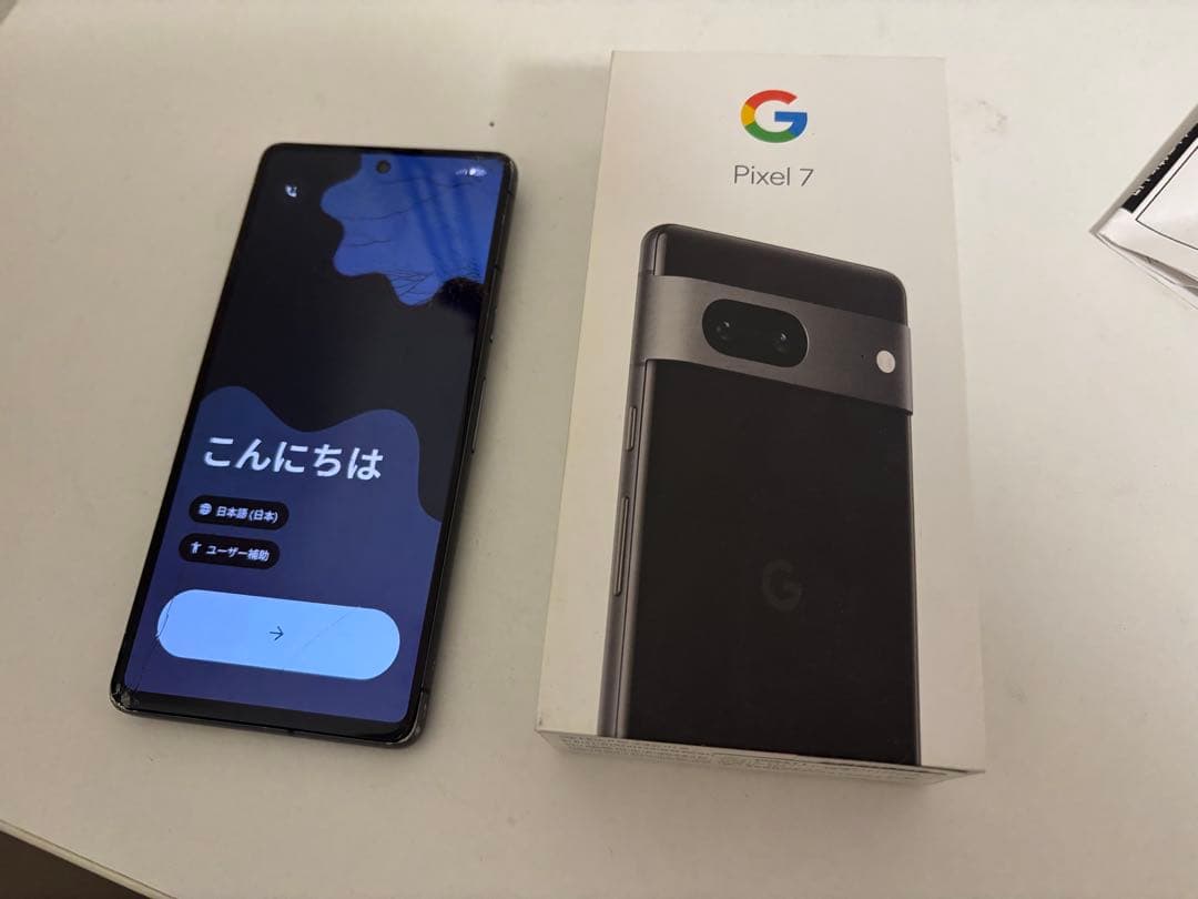 Google Pixel 7 ブラック 本体、箱付き　simフリー