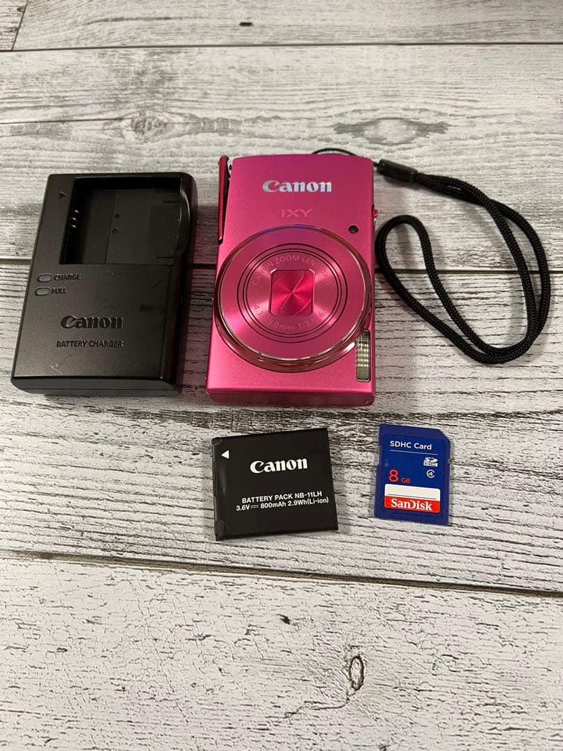 Canon IXY 140 ピンク 本体と付属品（説明書　箱無し）