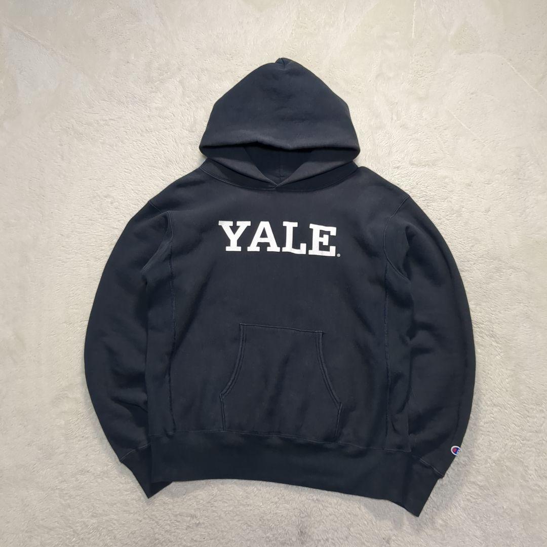 ✨USA製！赤タグ! XL✨Champion パーカー YALE 紺 フェード