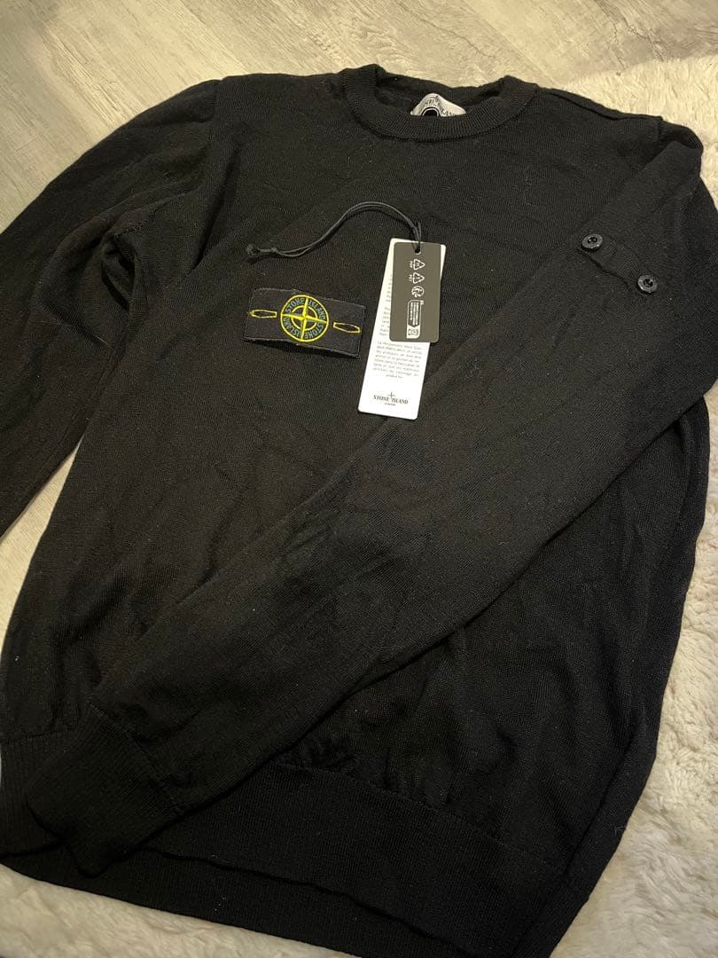 syunn　ストーンアイランド　ブラック　ニット