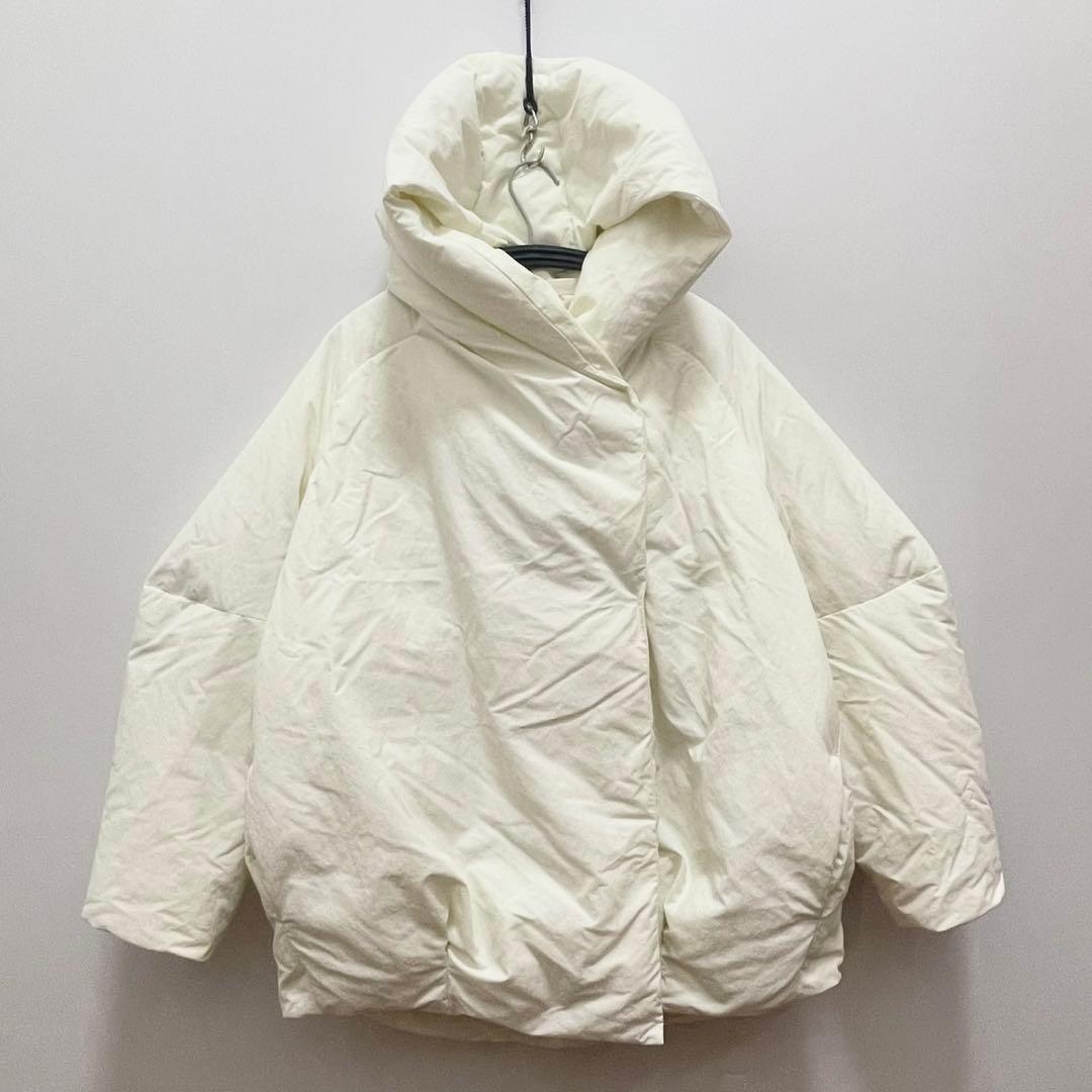 ブラックバイマウジー ショートダウンコート ダウンジャケット ホワイト S 冬