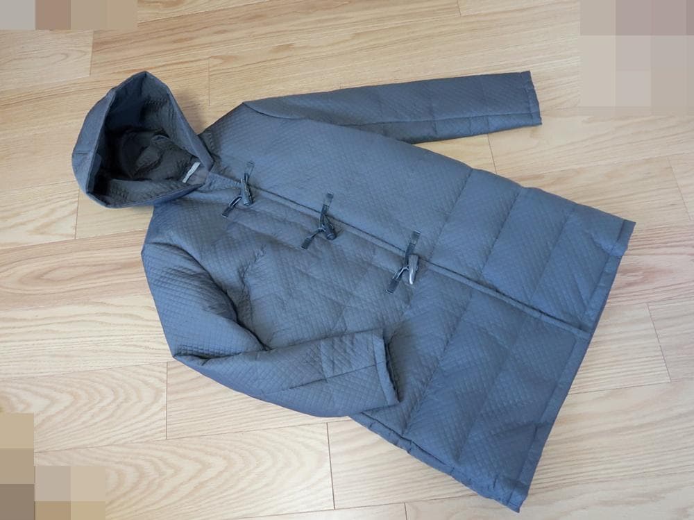 美品■セオリーリュクス■フード付き　ダッフルダウンコート■カーキ■size40