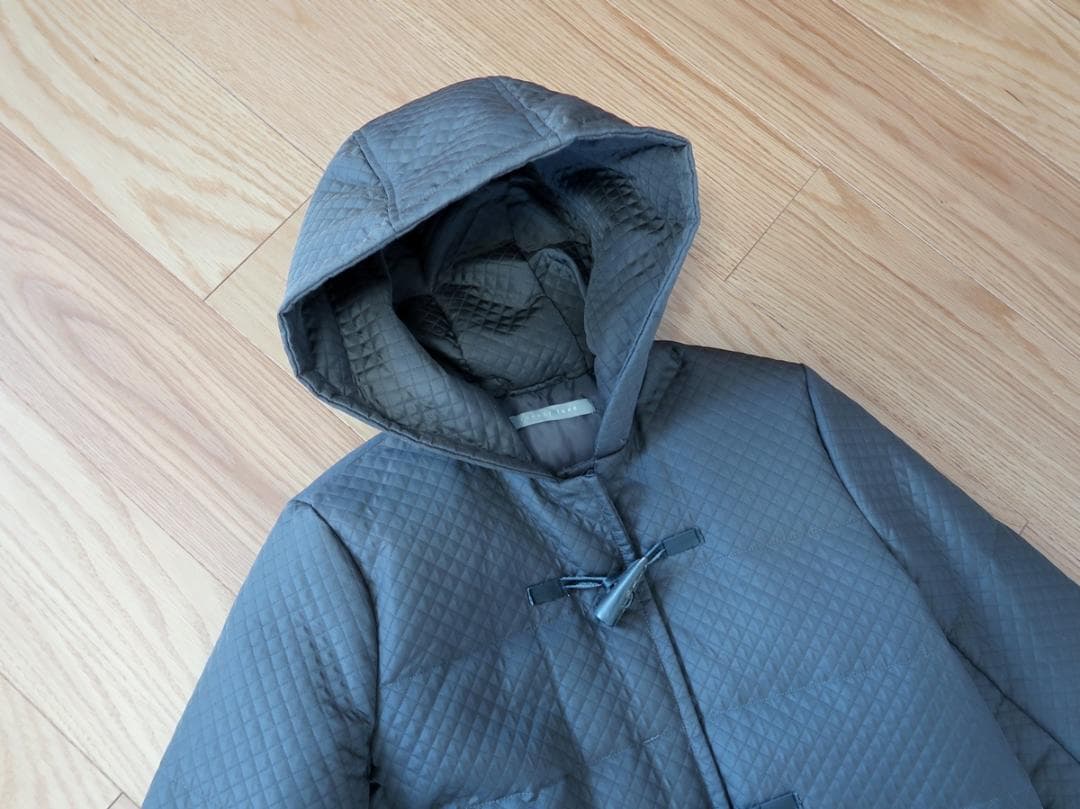 美品■セオリーリュクス■フード付き　ダッフルダウンコート■カーキ■size40
