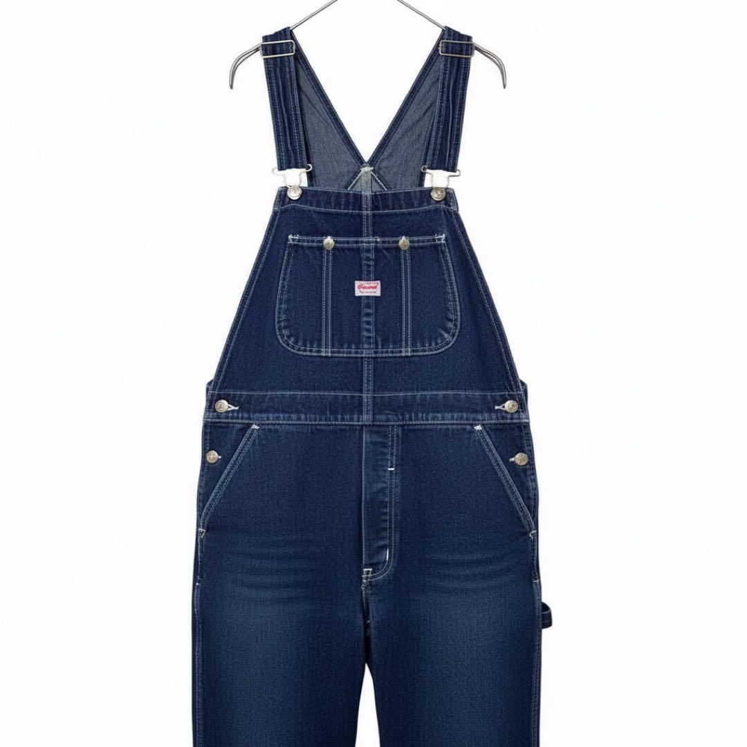 ROUND HOUSE ラウンドハウス デニムオーバーオール USA製 L相当