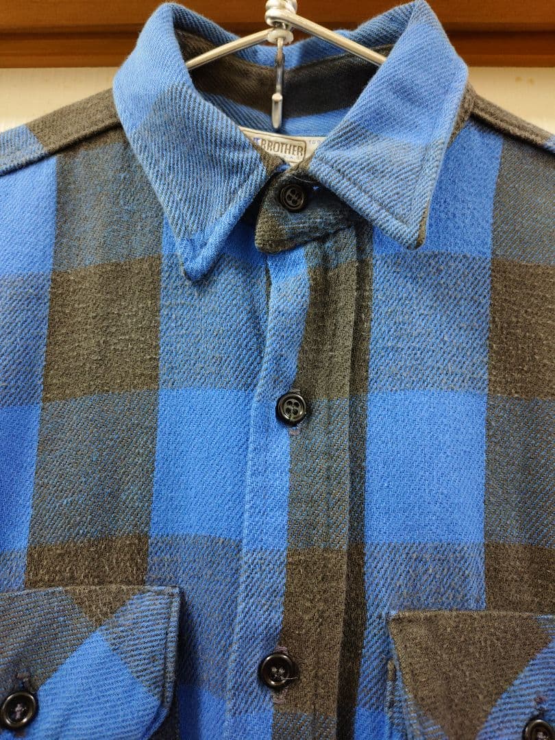FIVE BROTHER ネルシャツ バッファローチェック 70s〜80s