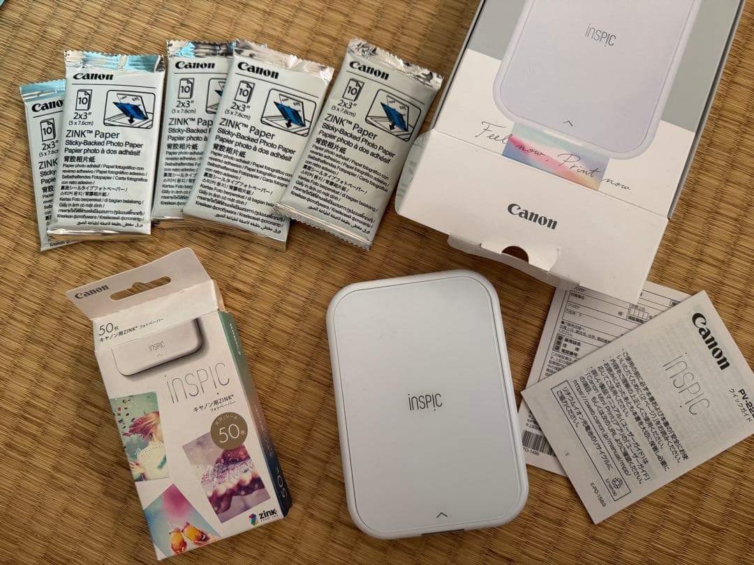 Canon iNSPiC 本体 + ZINKペーパー 5パック