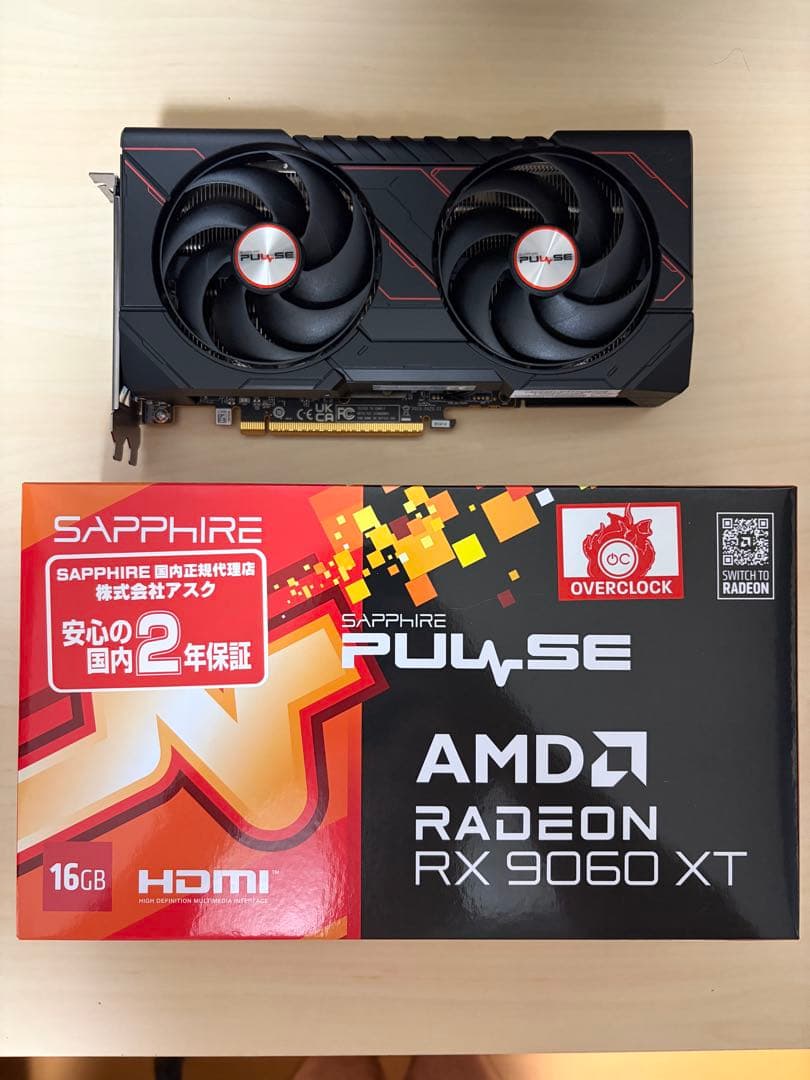 グラフィックボード・グラボ・ビデオカード Radeon RX9060XT 16GB