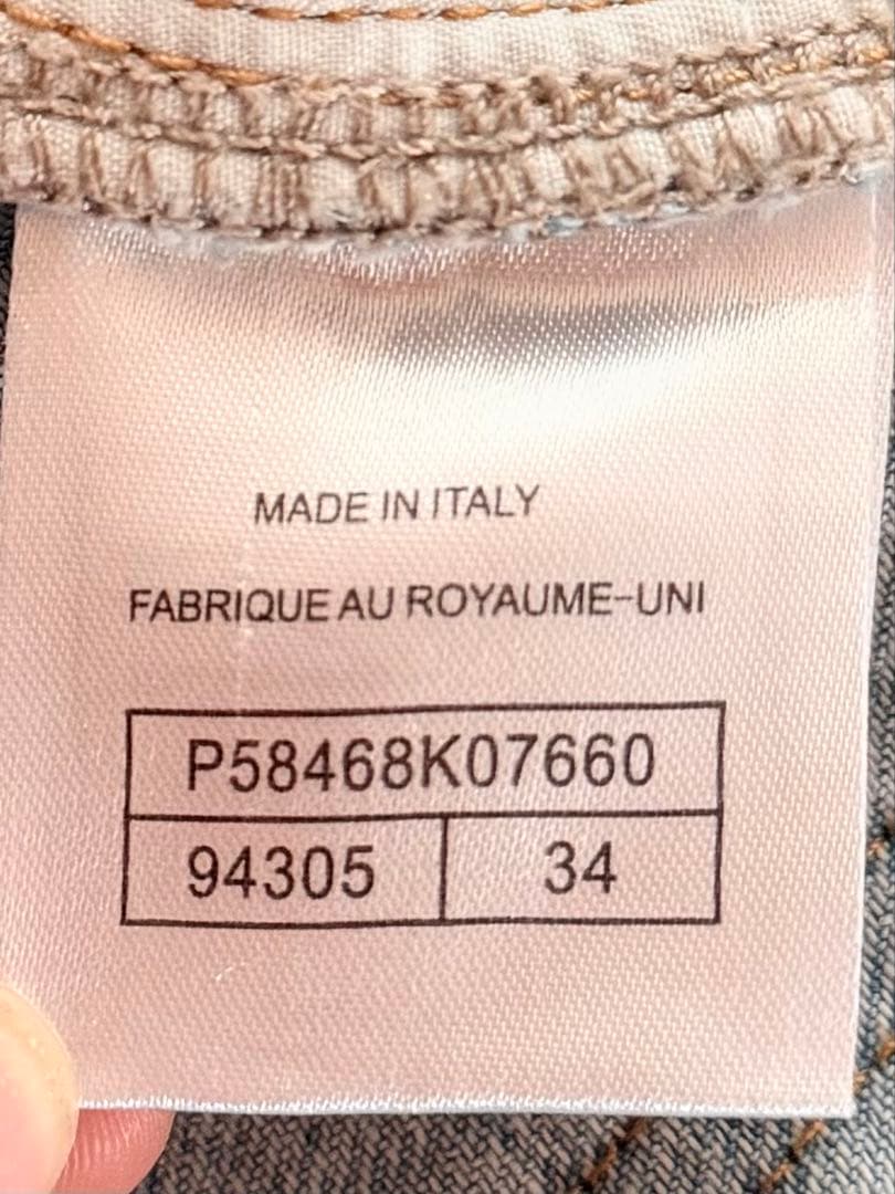 CHANEL ヴィンテージ デニム CCロゴ刺繍 Y2K イタリア製 サイズ34