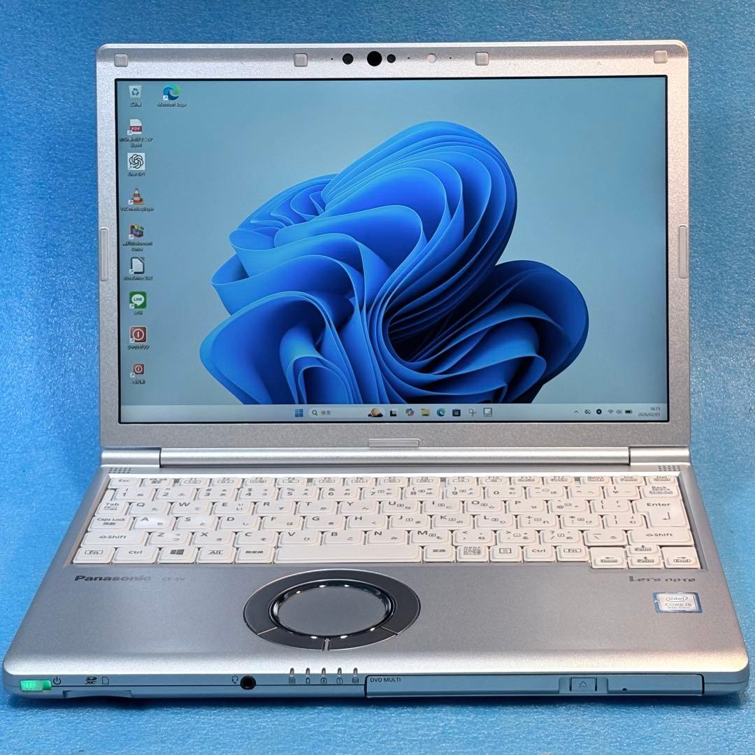 【軽量988g✨】ノートパソコン レッツノートDVDドライブ、初心者マニュアル付