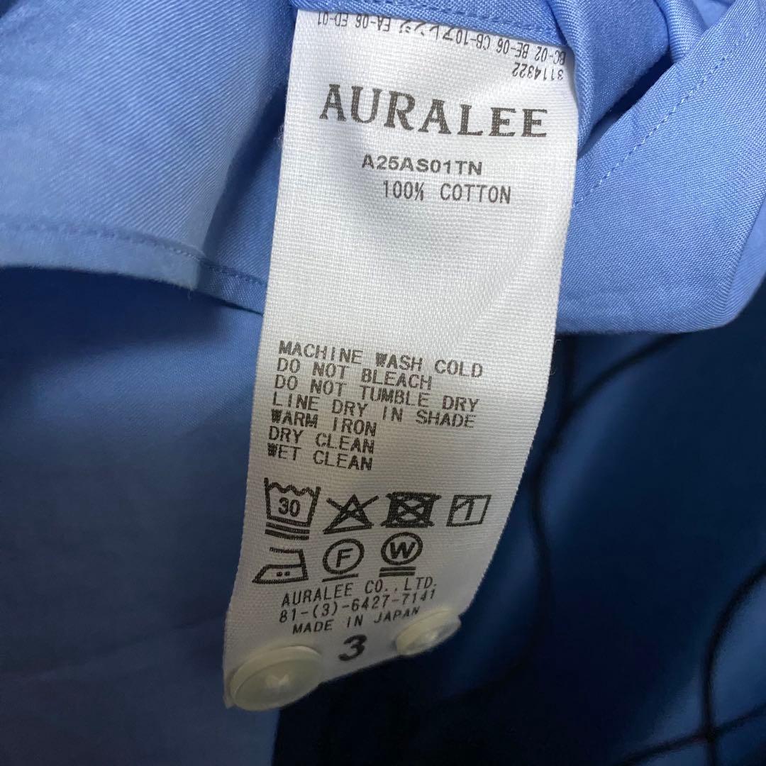 WASHED FINX TWILL SHIRT オーラリー　A25AS01TN