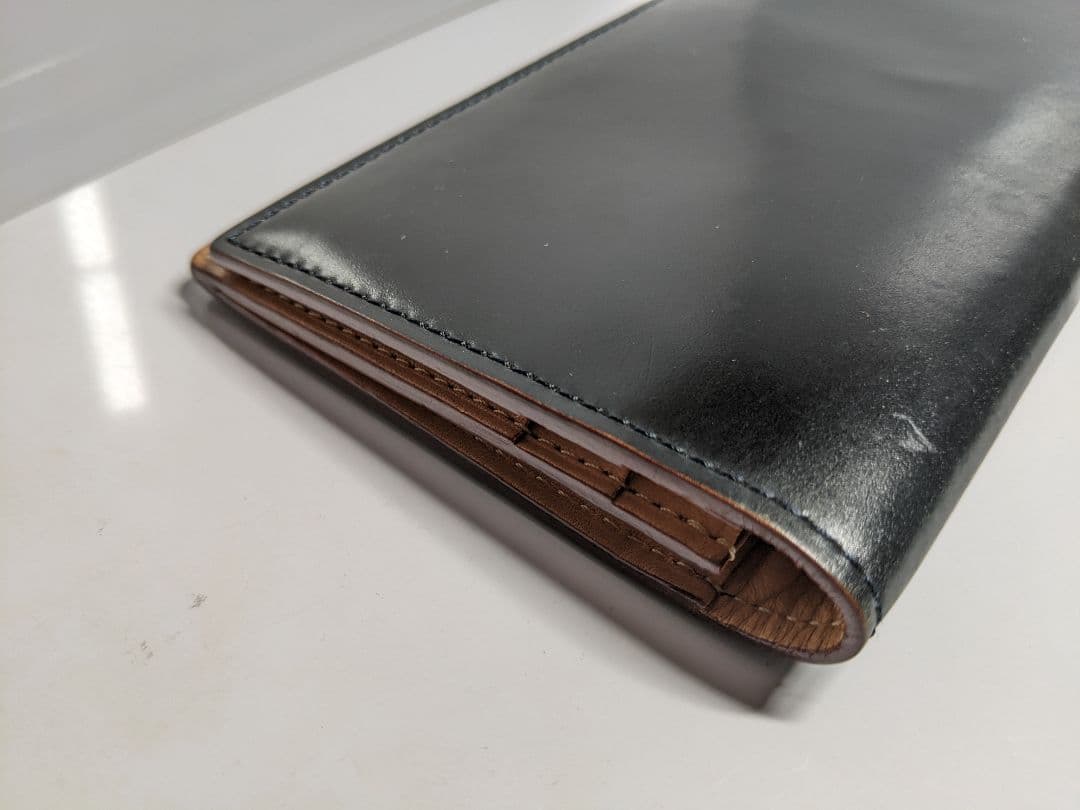 GANZO ガンゾ コードバン ファスナー 小銭入れ 付き 長財布 皮革 国産