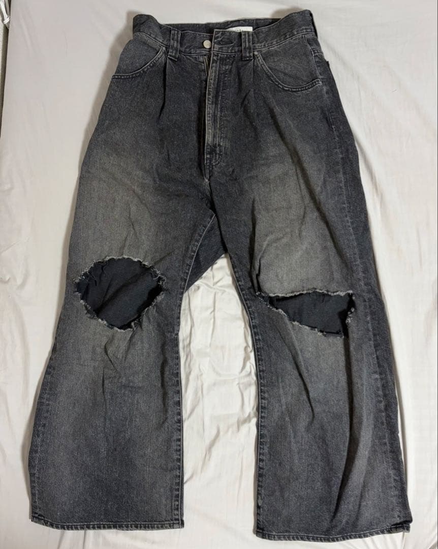 パンツ JieDa-DAMAGE ONE TUCK WIDE DENIM