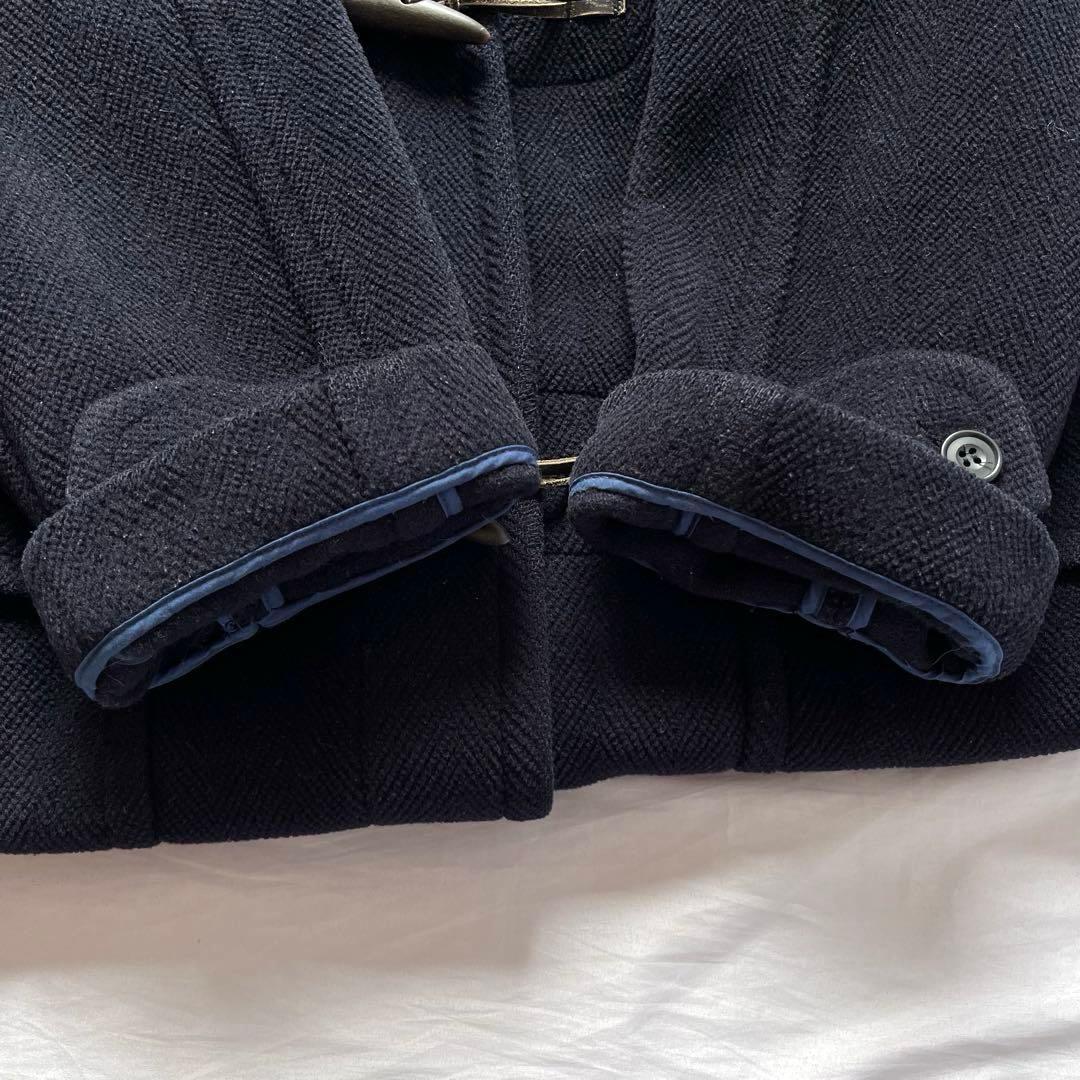 オールドイングランド ヘリンボーン　ロング ダッフルコート　ネイビー　8