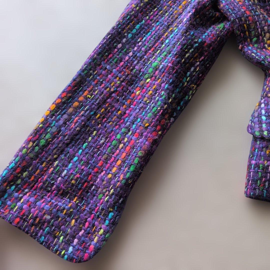 Christian Dior ツイードジャケット Mサイズ　パープル系