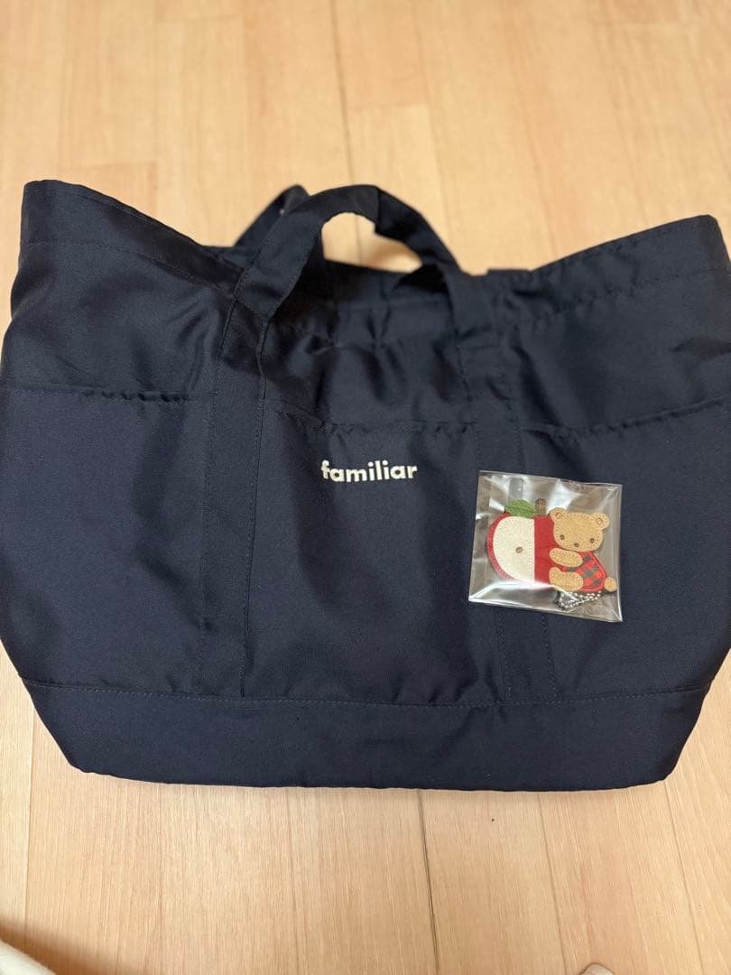 familiar マザーズバッグ ネイビー