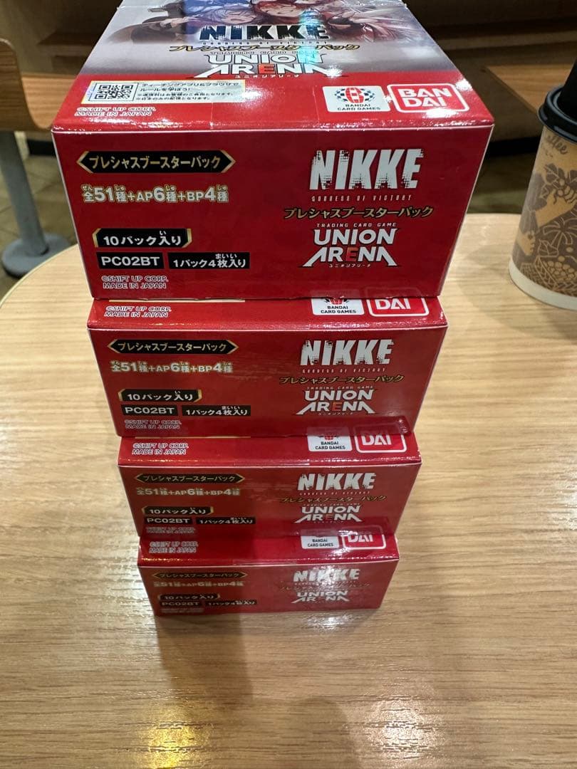【テープ付未開封】プレシャスブースターパックNIKKE 4boxユニオンアリーナ