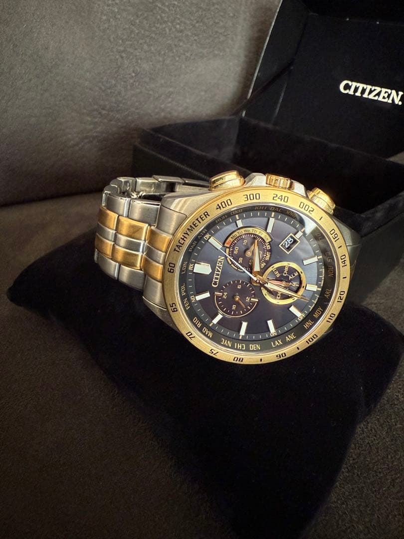 ひ*う様 シチズン 電波腕時計 エコドライブ クロノグラフ CB5875-97E