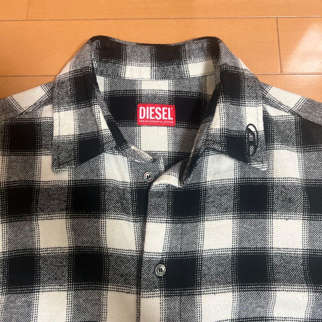 DIESEL チェック柄長袖シャツ