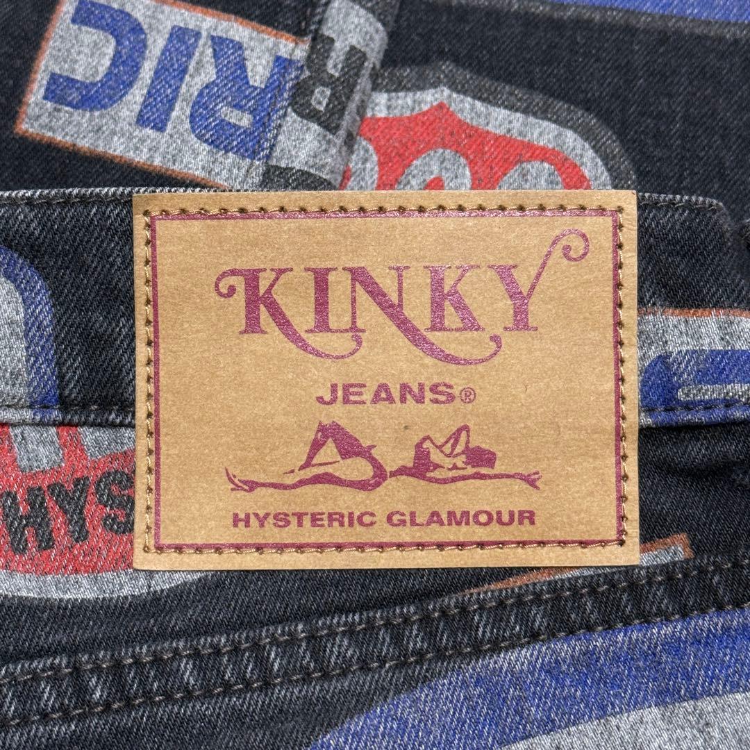 【美品】ヒステリックグラマー HYSTERIC MOTOR柄 フレアデニムパンツ