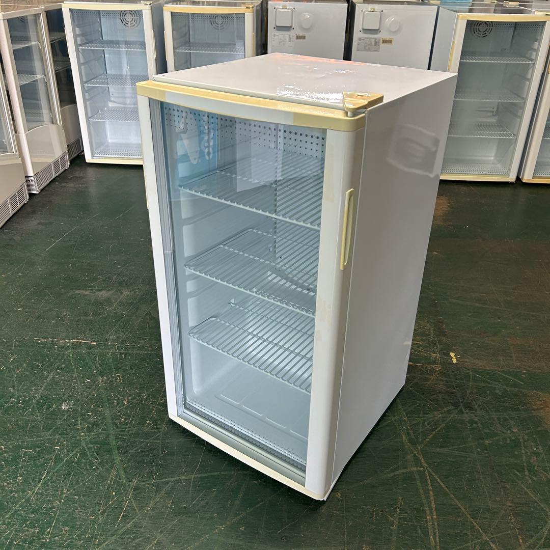 123業務用 冷蔵ショーケース オフィスコンビニ XW-105 左右開き 小型