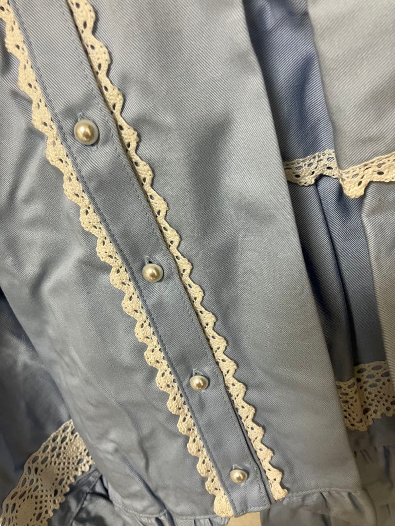 CHOCOCHIP COOKIE 水色 ゴスロリドレス フリル レース