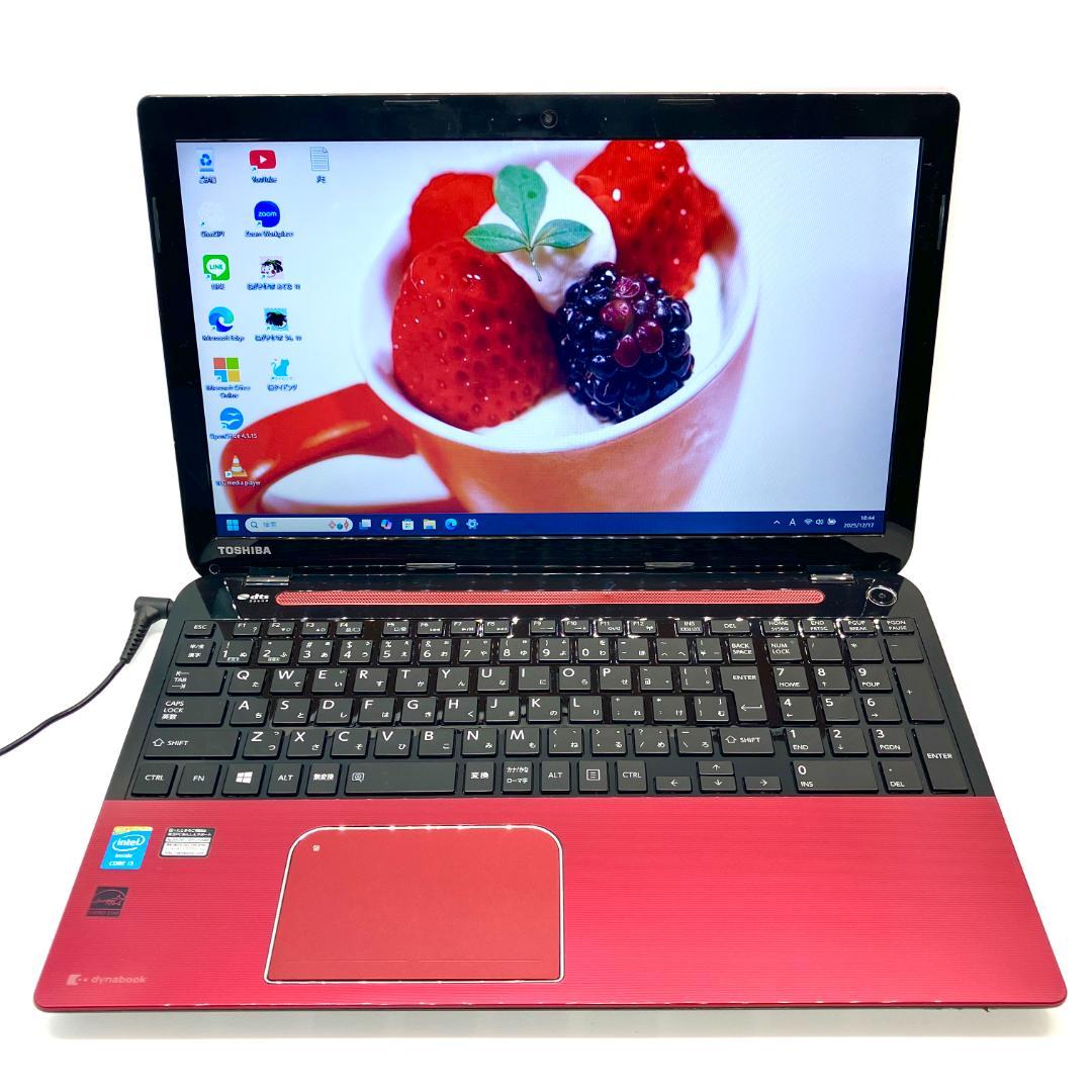⭐動作快適⭐綺麗め✨シックなレッド❤️サクサクSSD カメラ付き ノートパソコン