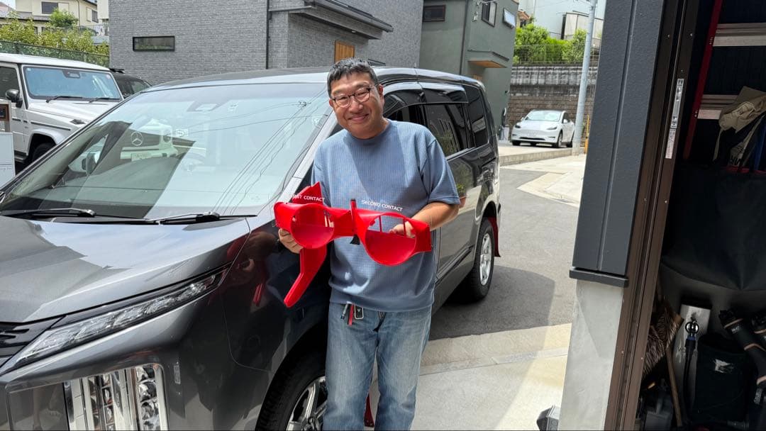 デリカD5専用　ウインドダクト2セパレート付WAVE2/3