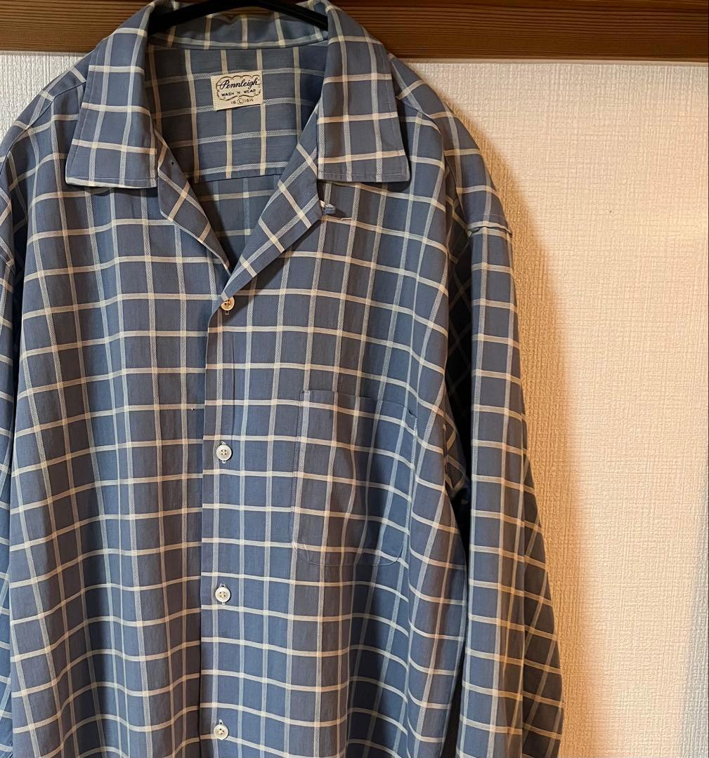 70s 80s ビンテージ　チェックシャツ
