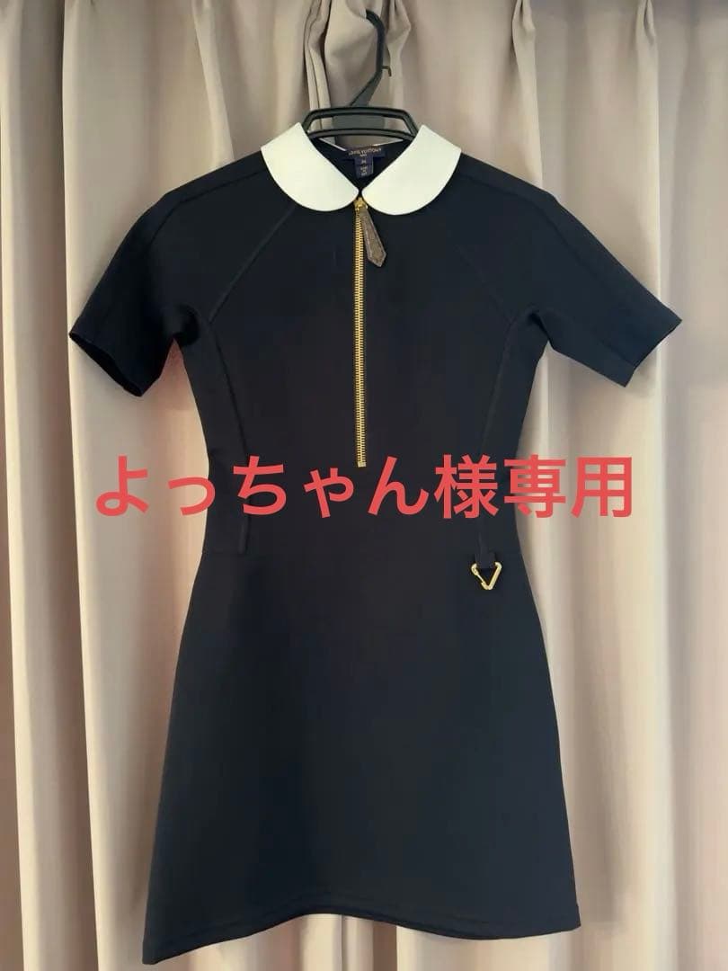 LOUIS VUITTON ネイビー ミニワンピース 34