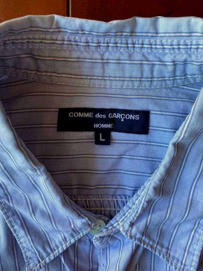 COMME des GARÇONS ストライプ長袖シャツ L