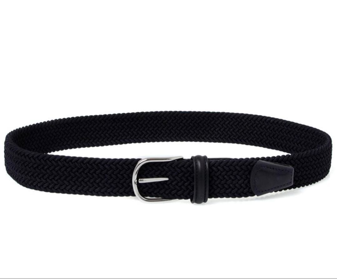 【新品未使用・タグ付き】Anderson's メッシュベルト ブラック 80