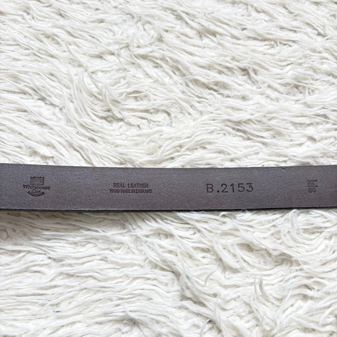 未使用タグ付き　Whitehouse Cox Bridel Leather 茶色